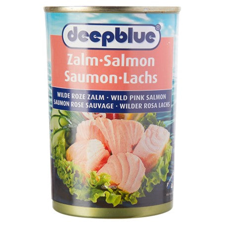 Roze zalm 418 gram - conservenshop.nl
